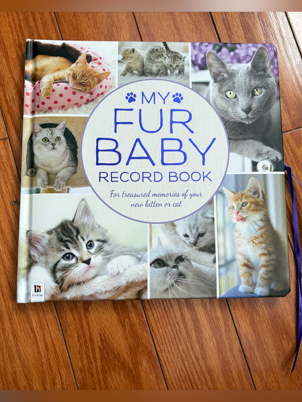 My Fur Baby Record Book - Cat Memory Journal (Purple)